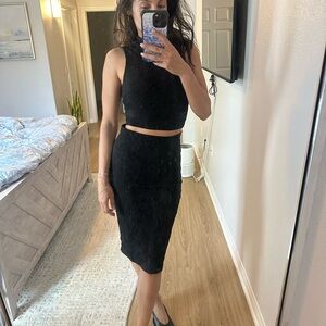 Jacquard Lace Skirt Set